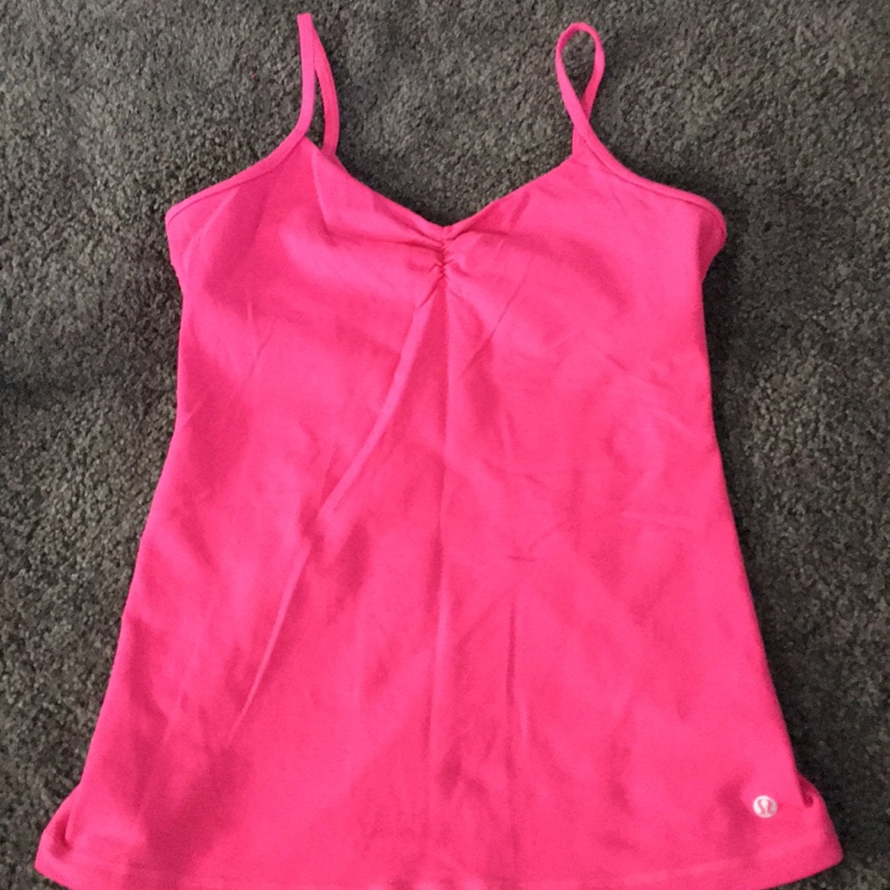 Lululemon Barbie v neck dance tank front and back V neck